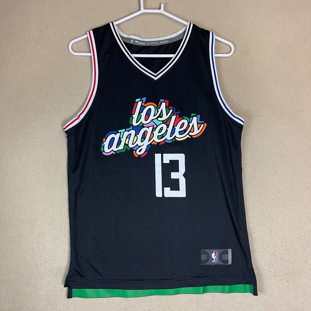Fanatics Los Angeles Clippers Paul George 13 Jersey Men's‎ S Black Basketball
